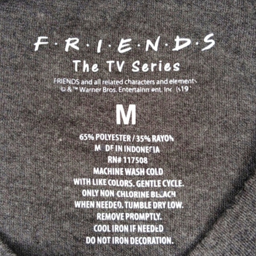 FRIENDS Gray Short Sleeve Classic Graphic T-shirt | EUC - Picture 3 of 13